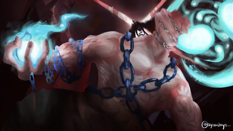 Official Forgotten Stories artwork showing a chained creature and rune light
